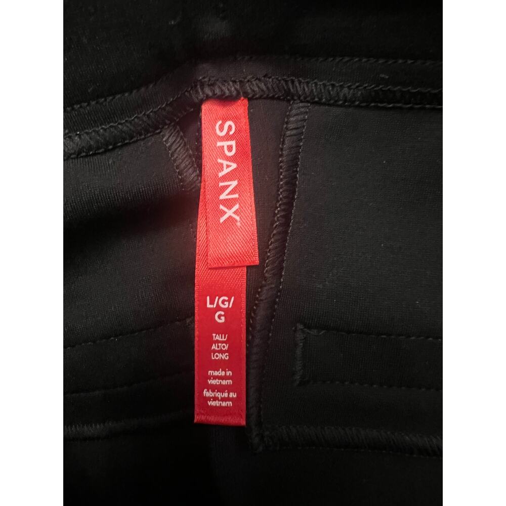 SPANX The Perfect Ponte kick flare Pant L Black Crop Quiet Luxury Corporate Chic - Picture 5 of 9